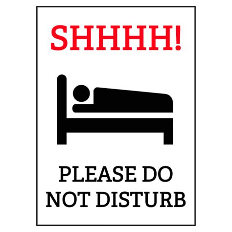 Do Not Disturb Sign Printable
